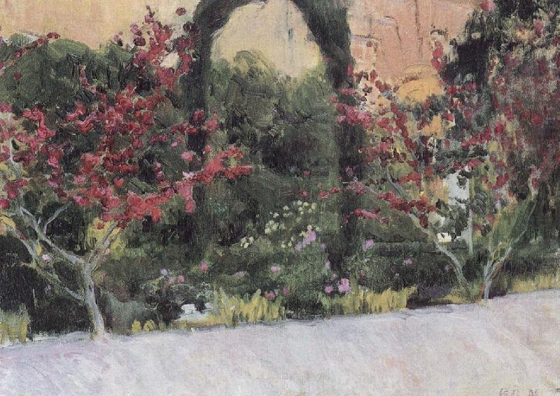 Joaquin Sorolla Sevilla Palace Garden china oil painting image